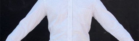 Man wearing a custom tailored shirt
